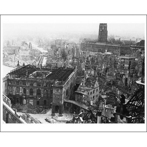 Photographic Print of DRESDEN BOMBED from Mary Evans