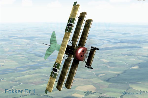 The Fokker Dr1 Triplane entered front line service in August 1917