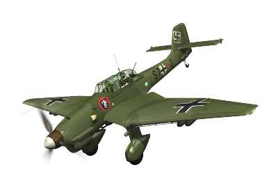 German Junkers Ju87 Stuka dive bomber - artillery on demand