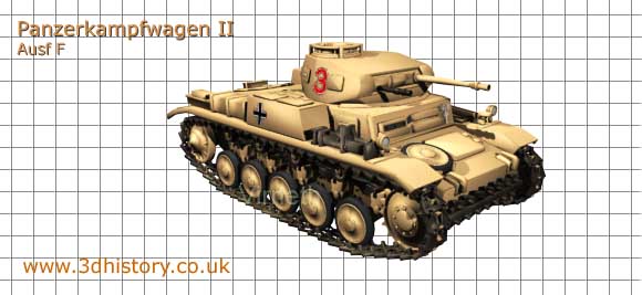 Panzerkampfwagen II Ausf F light tank was a mainstay of the early panzer divisions