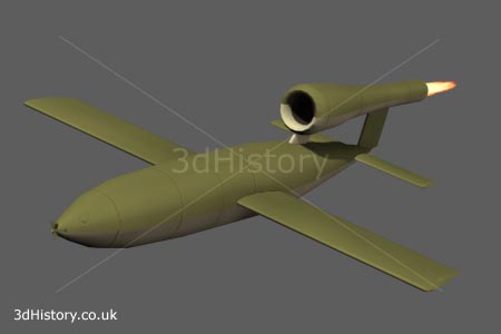 Fiesler Fi 103 Buzzbomb or Doodlebug Flying Bomb