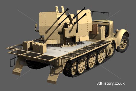 Sdkfz 7/1 Mobile Anti Aircraft Gun